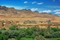 Village among Moroccan hills Royalty Free Stock Photo