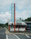 Village Motel vintage signage, Ellenville, New York