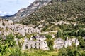 village in the mountains, photo as a background , in janovas fiscal sobrarbe , huesca aragon province