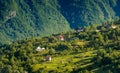 Village between the mountains Royalty Free Stock Photo