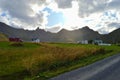 Village myrland on Lofoten islands