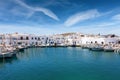 The village of Naousa on the island of Paros in Greece Royalty Free Stock Photo