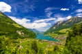 Village near Lake Lungern, Lungerersee, Obwalden, Switzerland Royalty Free Stock Photo