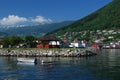 Village near Sognefjord Royalty Free Stock Photo