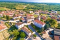 Village of Nova Vas in Istria aerial view Royalty Free Stock Photo