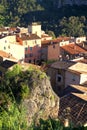 Village with old beautiful houses in Provence, France. Royalty Free Stock Photo