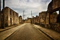 Oradour-sr-Glane was destroied by German nazi and is now a permanent memorial Royalty Free Stock Photo