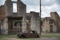 The village of Oradour-sur-Glane was totaly destroyed by a German Waffen-SS company in world War Two Royalty Free Stock Photo