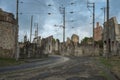 The village of Oradour-sur-Glane was totaly destroyed by a German Waffen-SS company in world War Two Royalty Free Stock Photo