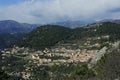 Village of Peille in the French department Alpes Maritimes Royalty Free Stock Photo