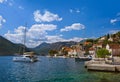 Village Perast on coast of Boka Kotor bay - Montenegro Royalty Free Stock Photo