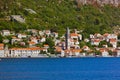 Village Perast on coast of Boka Kotor bay - Montenegro Royalty Free Stock Photo