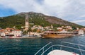 Village Perast on coast of Boka Kotor bay - Montenegro Royalty Free Stock Photo