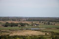 The village persingen in the Dutch polder landscape the Ooijpolder Royalty Free Stock Photo