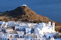 Village of Plaka on the Greek island of Milos Royalty Free Stock Photo