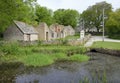 Village Pond & Post Office Row Royalty Free Stock Photo