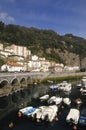 Village and port of Elantxobe, Basque Country, Royalty Free Stock Photo