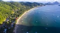 Village port with traditional Philippine boats Royalty Free Stock Photo