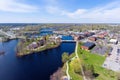 Village of Potsdam aerial view, NY, USA Royalty Free Stock Photo