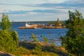 Village of Rabocheostrovsk, Kem. White Sea at low tide