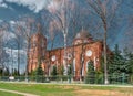 Village of Rechitsy, view of the Church of the Holy Ascension, landmark, 1860, Russia Royalty Free Stock Photo