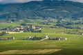 Village of Regnie-Durette and vineyards, Landscape of Beaujolais, France Royalty Free Stock Photo