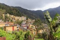 Village, rice fields, paddy terraces in Yunnan province China Royalty Free Stock Photo