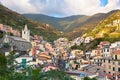 Village of Riomaggiore, Cinque Terre, Italy Royalty Free Stock Photo