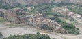 Village and rivers, from high atlas mountain Morocco