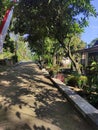 village road in Central Java, Indonesia Royalty Free Stock Photo