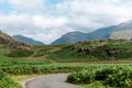 Village road in Lake District National Park Royalty Free Stock Photo