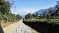 A Village Road, near Mt Hagen, Western Highlands Province.Papua New Guinea Royalty Free Stock Photo