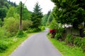 Village road during the spring Royalty Free Stock Photo