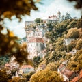Village of Rocamadour in Lot department in France Royalty Free Stock Photo