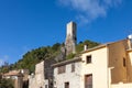 The village of Roquebrun in the department of Herault in the Occitanie region - France Royalty Free Stock Photo