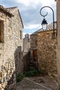 The village of Roquebrun in the department of Herault in the Occitanie region - France Royalty Free Stock Photo