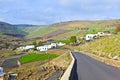 Village in rural hilly area in Lanzarote Royalty Free Stock Photo