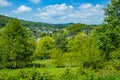 Village Rurberg at Eifel National Park, Germany, surrounded by green lush nature