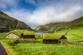 Village of Saksun, Faroe Islands, Denmark Royalty Free Stock Photo