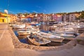 Village of Sali on Dugi Otok island colorful harbor view Royalty Free Stock Photo