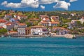 Village of Silo on Krk island waterfront view Royalty Free Stock Photo