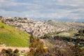 Village of Silwan and Kidron Valley in winter Royalty Free Stock Photo