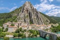 The village of Sisteron in southern France