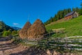 Village situated at Rugova mountains in Kosovo Royalty Free Stock Photo