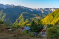 Village situated at Rugova mountains in Kosovo Royalty Free Stock Photo