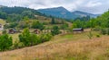 Village situated at Rugova mountains in Kosovo Royalty Free Stock Photo