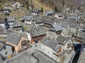 The village of Sonogno on Verzasca valley in Switzerland Royalty Free Stock Photo