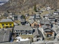 The village of Sonogno on Verzasca valley in Switzerland Royalty Free Stock Photo