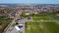 Village in the south of the Netherlands photographed from the air.