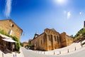 Village square in Buisson de Cadouin France Royalty Free Stock Photo